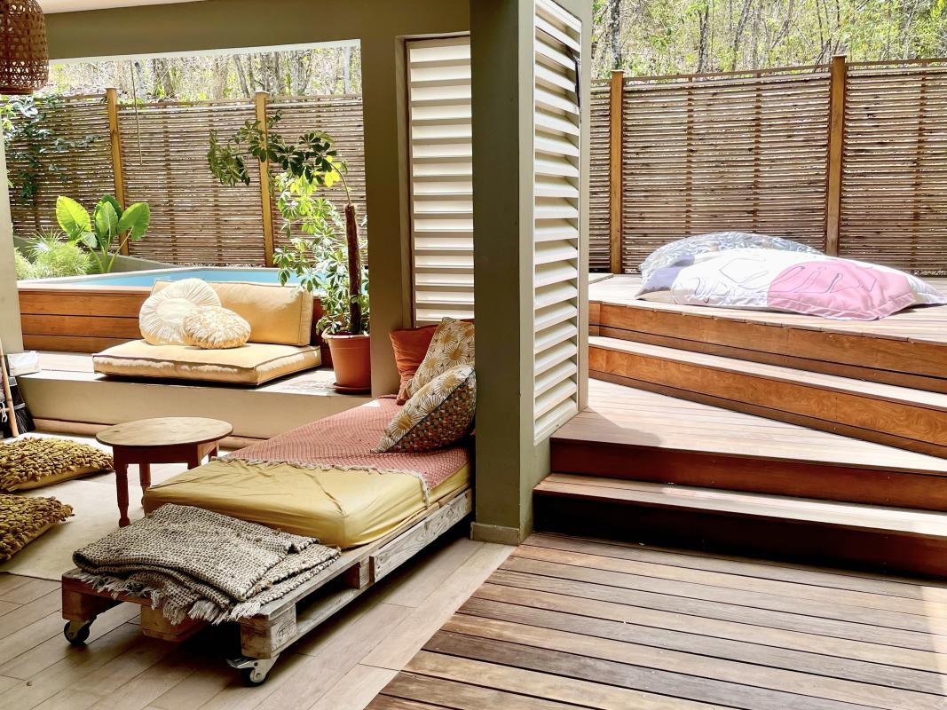 Location Villa 3 chambres Trois Ilets - Terrasse extérieure niveau piscine